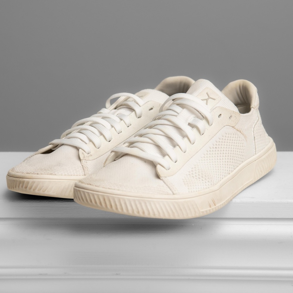 Flux Footwear Adapt White Knit Barefoot Sneakers W9.5/M8 Athleisure Minimalist